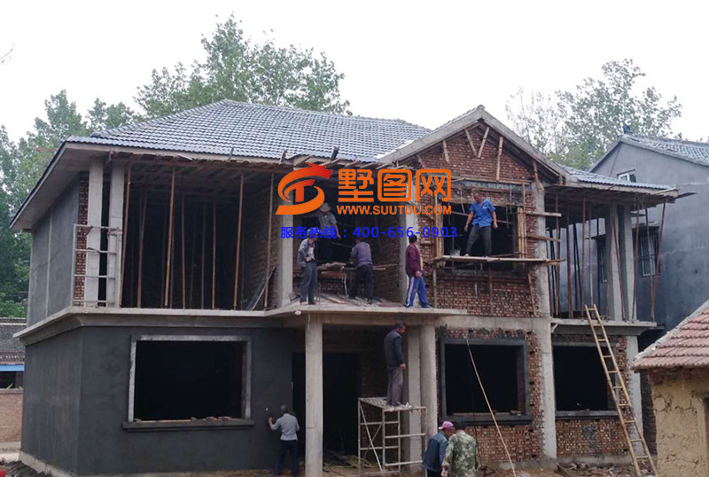 二层乡村小别墅有七八个卧室够农村自建房用